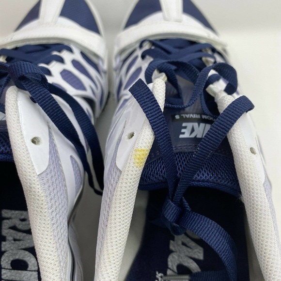 Nike Zoom Rival S 6 Spikes Navy White New with Box - Picture 8 of 9